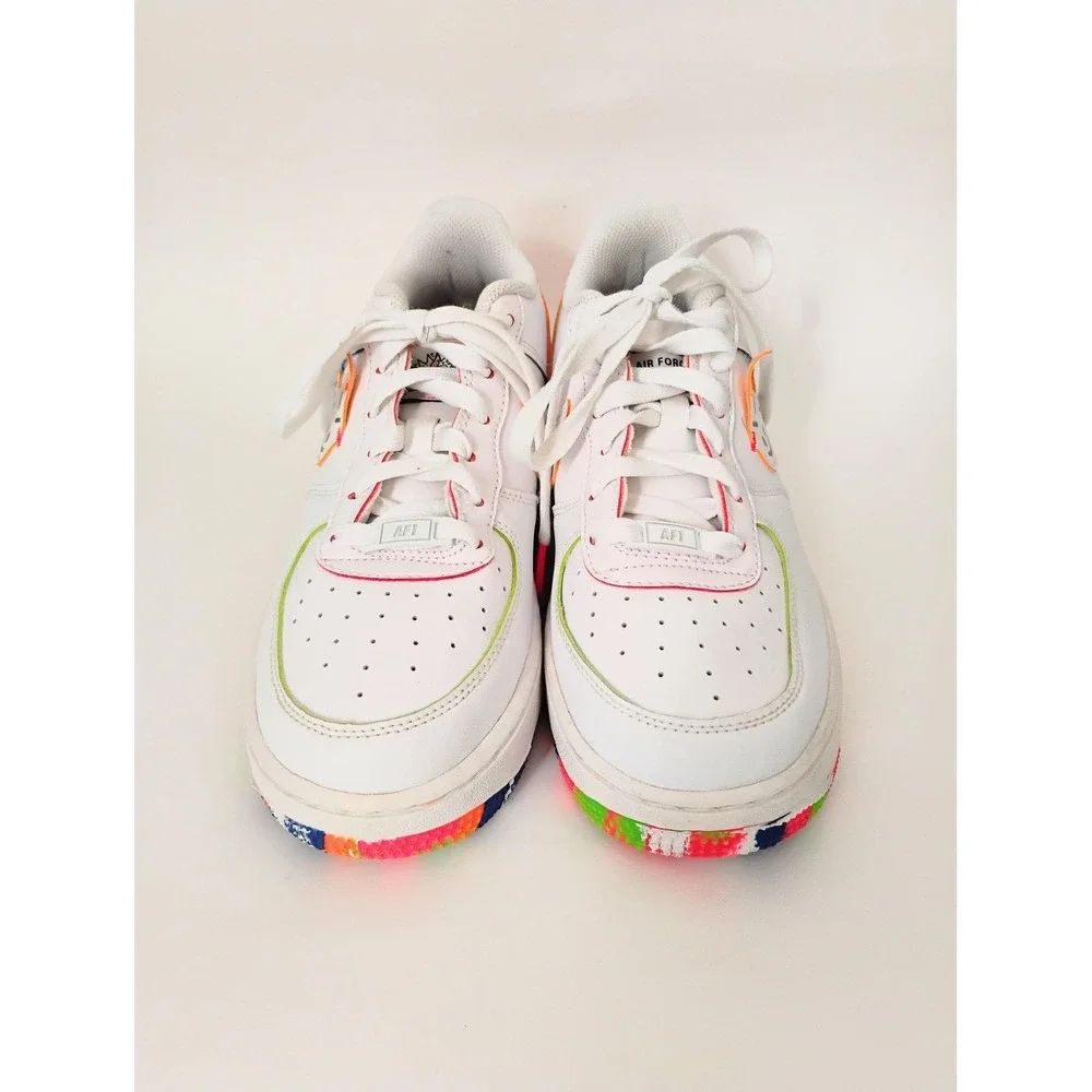 Nike Air Force 1 Low GS Doodle White Multi Color DV1366-111 Kids 7Y Womens 8.5